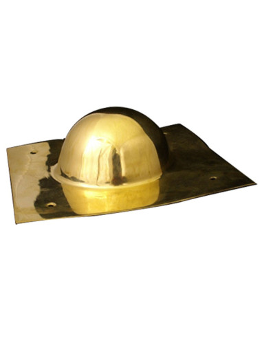 Square umbo in brass