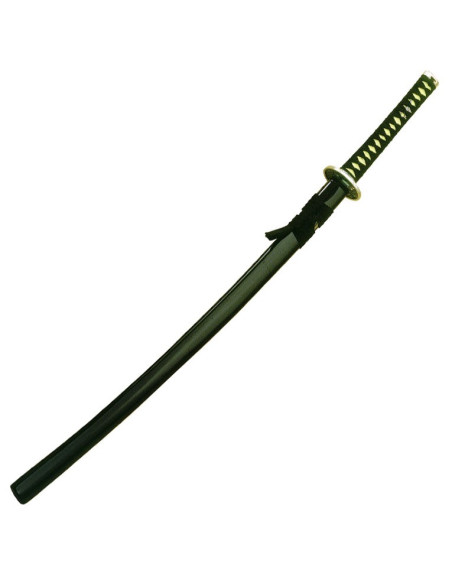 black wooden katana