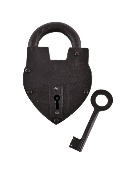 medieval heart padlock