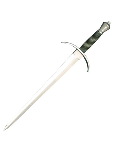 Functional medieval dagger with scabbard