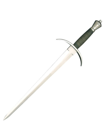 Functional medieval dagger with scabbard