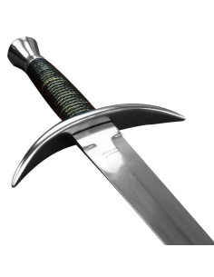 Functional medieval dagger with scabbard
