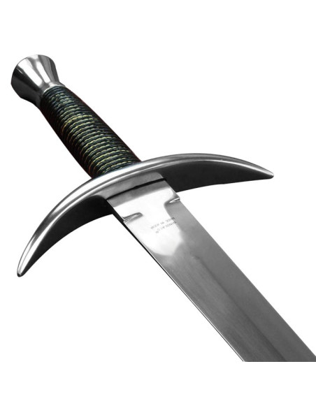 Functional medieval dagger with scabbard