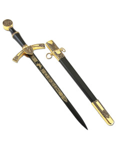 Medieval dagger with scabbard
