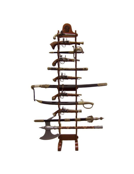 Exhibitor 24 pistols to hang (162 cms.)