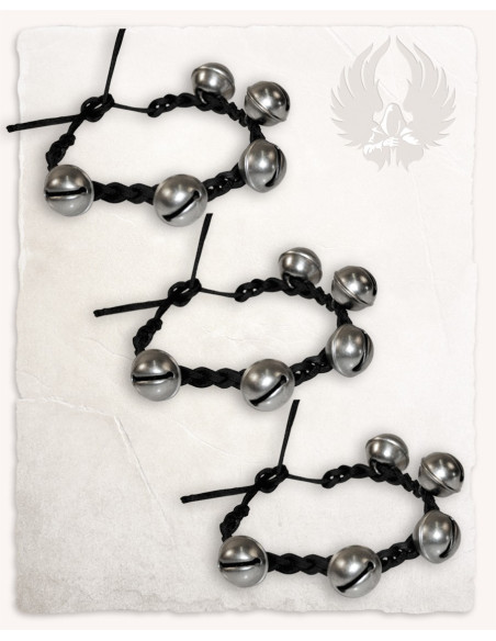 Set of 3 jester bell bracelets
