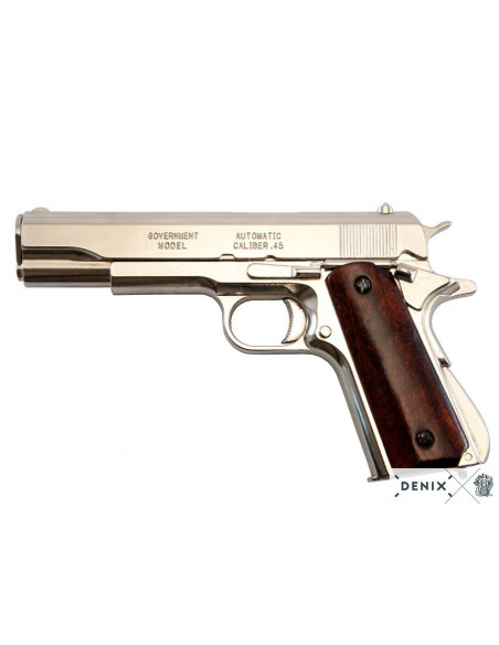 Nickel plated M1911A1 automatic pistol, USA 1911
