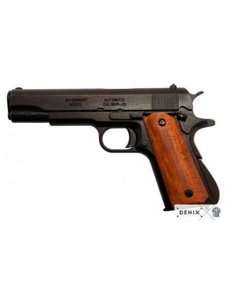 M1911A1 automatic pistol, dark wood handles, USA 1911