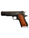 M1911A1 automatic pistol, dark wood handles, USA 1911