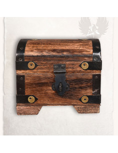 Medieval chest with colored stones (10x7 cms.)