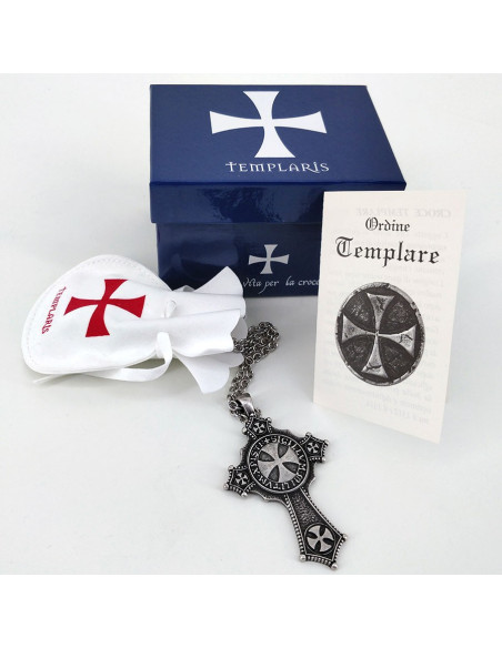 Templar Cross pendant with chain
