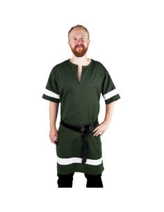 Green-White Roman Tunic