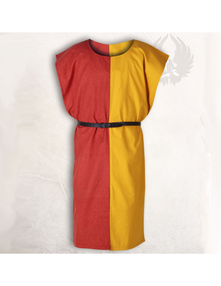 Medieval Surcoat Ignaz, Red-Yellow