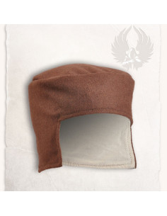 medieval hat brown cap