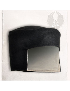 medieval hat black cap