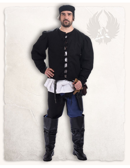 medieval hat black cap medieval hat black cap