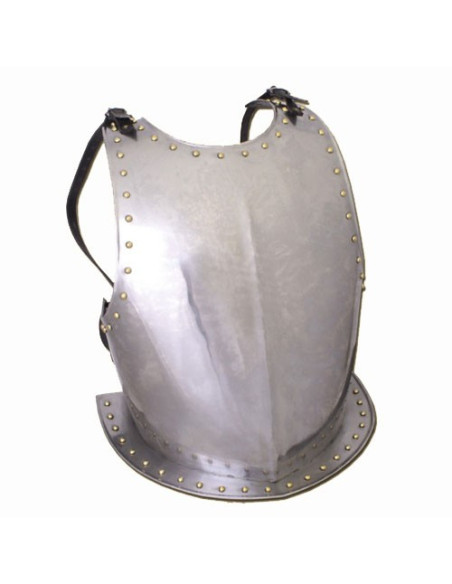 Medieval steel breastplate, adjustable