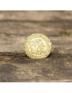 Set 200 golden lion medieval coins 2