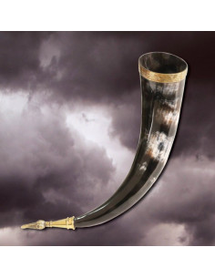 Viking horn without hole, 36 cms.