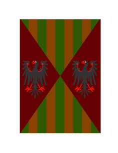 Medieval banner eagles and bars, various sizes