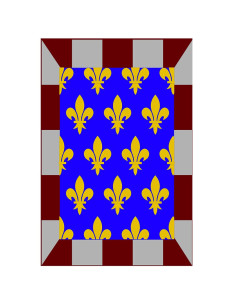 Medieval fleur-de-lis mosaic banner, various sizes