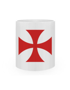 Ceramic Mug Templar Cross 2