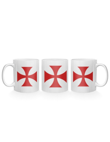 Ceramic Mug Templar Cross