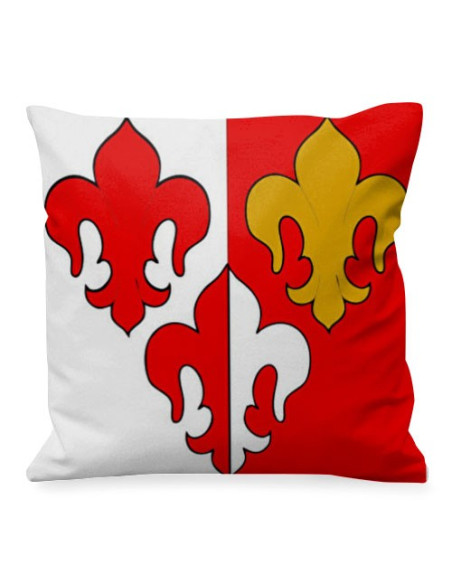 Two-tone medieval fleur-de-lis cushion Two-tone medieval fleur-de-lis cushion