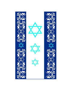 Jewish Banner 3 Stars of David