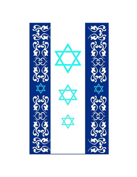 Jewish Banner 3 Stars of David