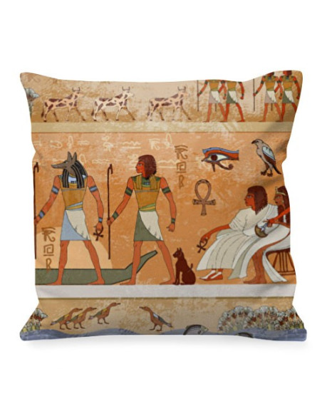 Cushion with Pharaohs and Egyptian Gods Cushion with Pharaohs and Egyptian Gods