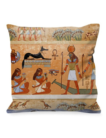 Cushion with Pharaohs and Egyptian Gods Cushion with Pharaohs and Egyptian Gods