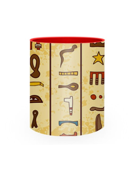 Ceramic mug with Egyptian hieroglyphs Ceramic mug with Egyptian hieroglyphs