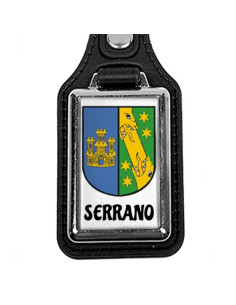Personalized metallic keychain with 1 Surname