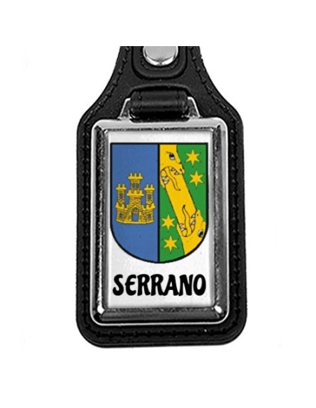 Personalized metallic keychain with 1 Surname