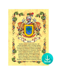 Virtual scroll coat of arms 1 last name