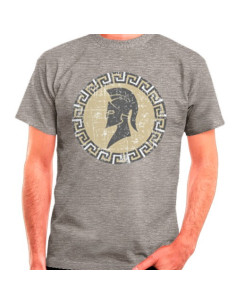 Gray Spartan T-shirt, short sleeve