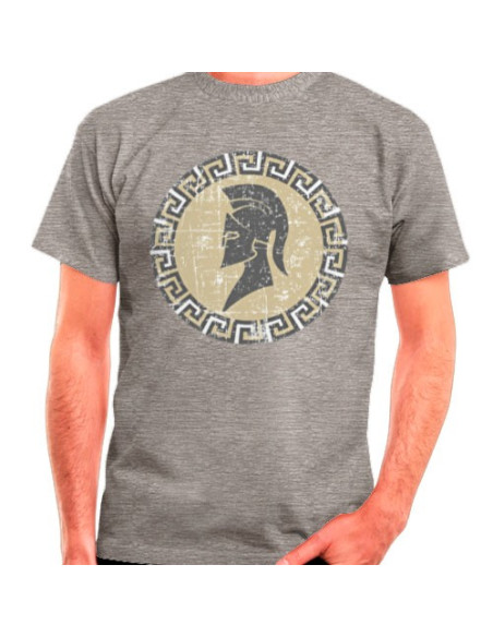 Gray Spartan T-shirt, short sleeve