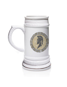 Greek Spartan beer mug