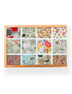 Medieval game box: cards, yo-yo, dominoes, pick-up sticks, marbles, jacks