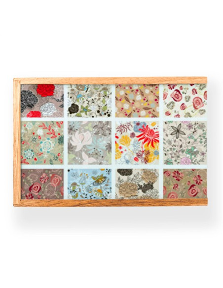 Medieval game box: cards, yo-yo, dominoes, pick-up sticks, marbles, jacks