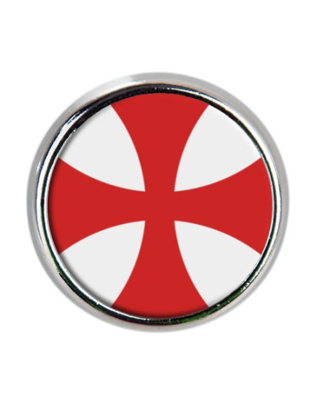 Metal pin Cross Knights Templar