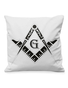 Freemasons Square and Compasses Throw Pillow