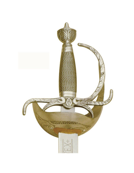 Carlos III Golden sword with engravings