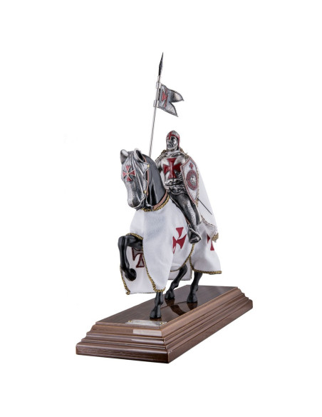 Templar Knight on Horse (33 cms.)