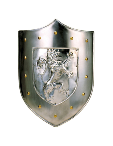 Rampant Lion Metal Shield (63x43 cms.)