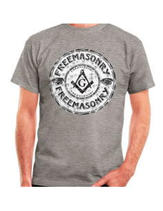 Gray Freemasonry T-shirt, short sleeve
