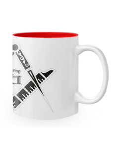 Ceramic Mug Masonic Symbols 2