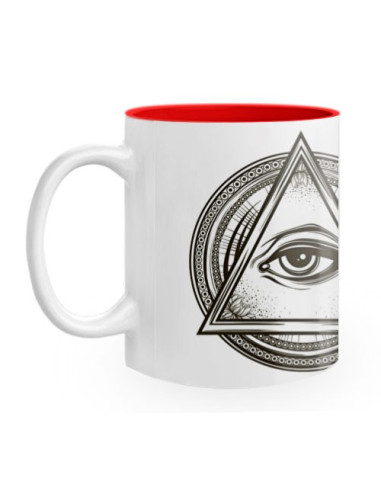 Ceramic Mug Masonic Symbols