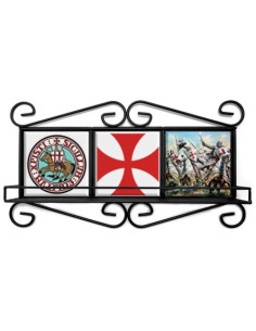 Rustic frame of the Templars in forging